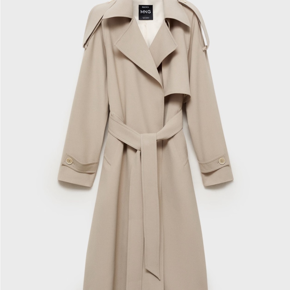 Mango Tan Trench Coat